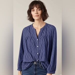 (L) 100% COTTON GAP blouse